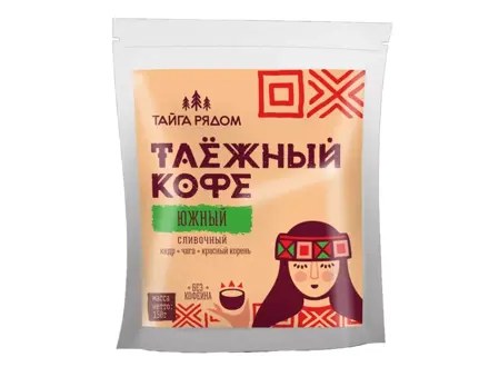 Tajga káva - južná - krémová (céder, čakanka, červený koreň, čaga) 150 g EXP: 13 10 2026